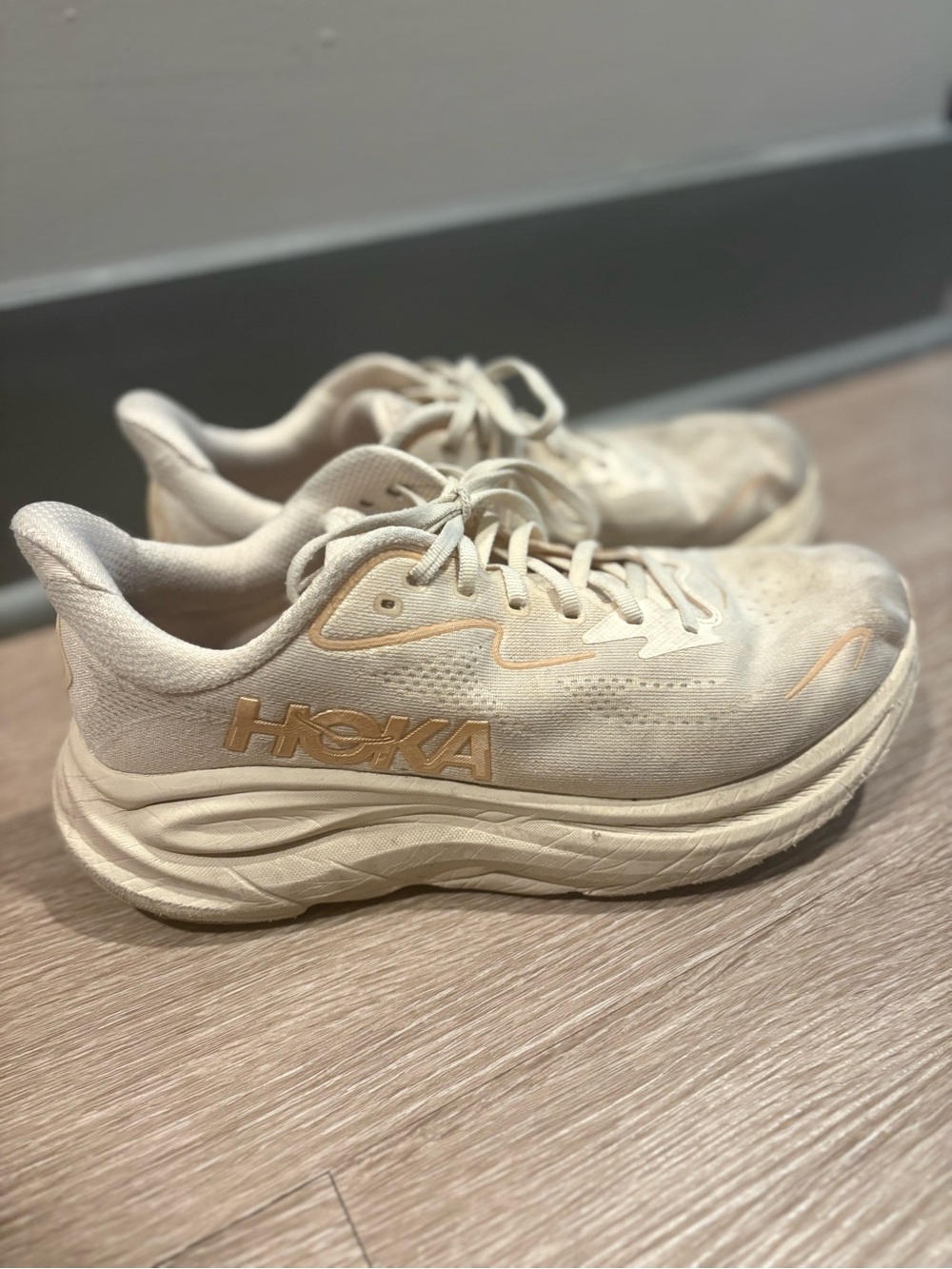 HOKA Women's Cream Running Shoes